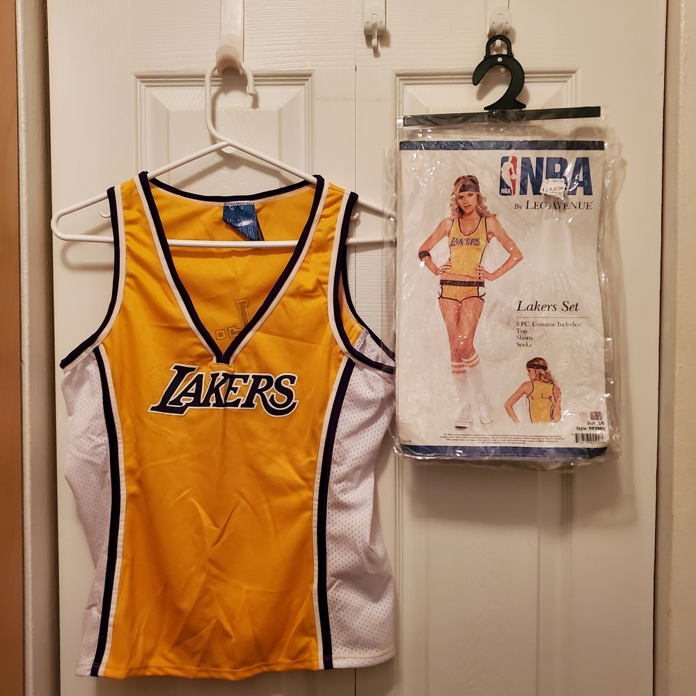 NBA Lakers Yellow and White Cheer Set